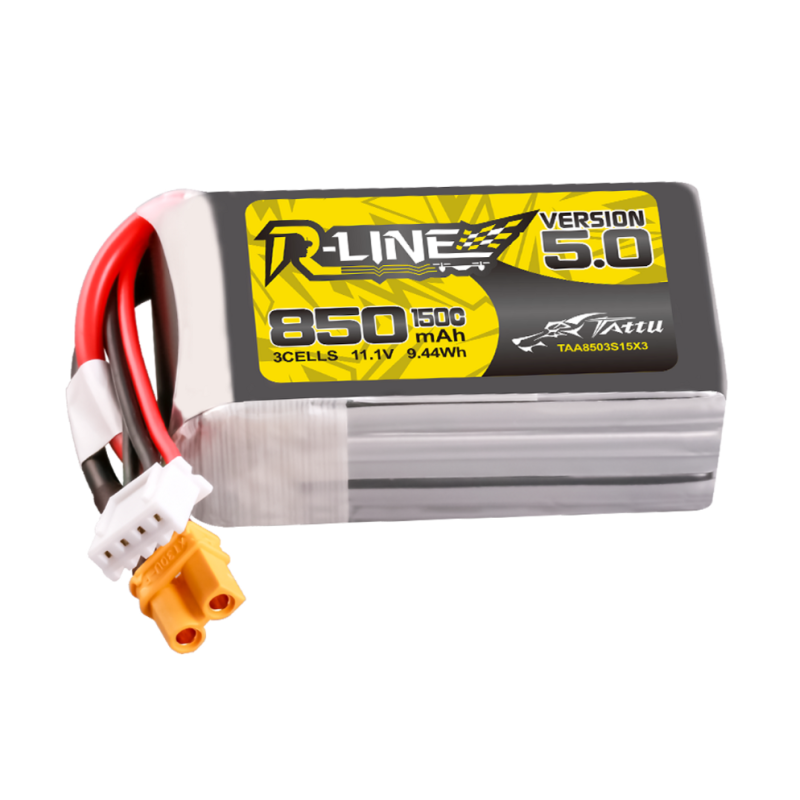 Tattu R-Line Version 5.0 850mAh 3S 150C Lipo Battery Pack - Drone-FPV ...